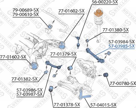 Stellox 57-03985-SX - Braccio oscillante, Sospensione ruota autozon.pro