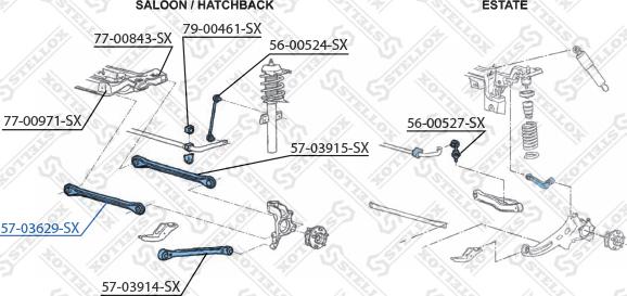 Stellox 57-03629-SX - Braccio oscillante, Sospensione ruota autozon.pro