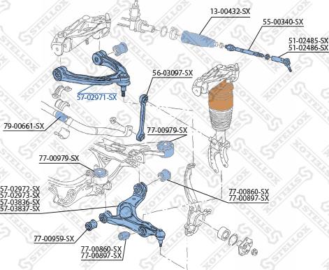 Stellox 57-02971-SX - Braccio oscillante, Sospensione ruota autozon.pro