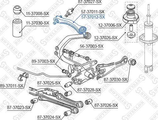 Stellox 57-37012-SX - Braccio oscillante, Sospensione ruota autozon.pro