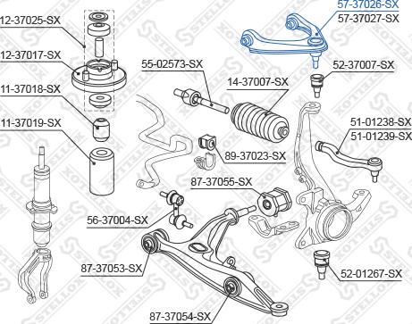 Stellox 57-37026-SX - Braccio oscillante, Sospensione ruota autozon.pro