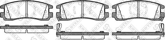 Stellox 577 022B-SX - Kit pastiglie freno, Freno a disco autozon.pro