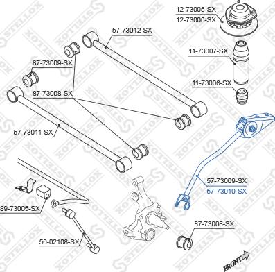 Stellox 57-73010-SX - Braccio oscillante, Sospensione ruota autozon.pro