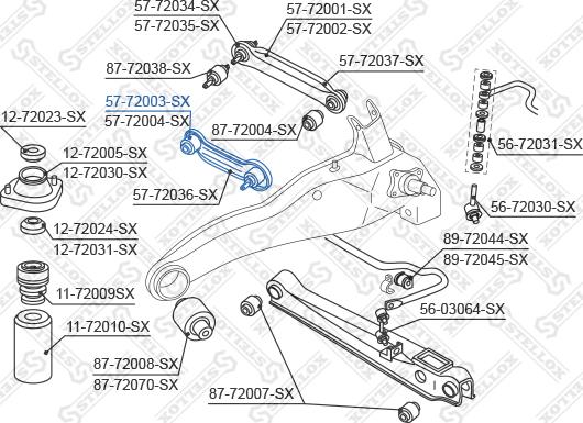 Stellox 57-72003-SX - Braccio oscillante, Sospensione ruota autozon.pro