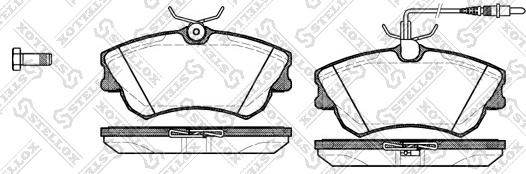 Stellox 649 002B-SX - Kit pastiglie freno, Freno a disco autozon.pro