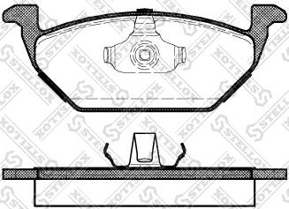 Stellox 644 000-SX - Kit pastiglie freno, Freno a disco autozon.pro