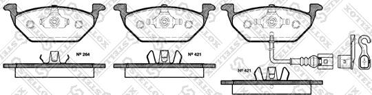 Stellox 644 021B-SX - Kit pastiglie freno, Freno a disco autozon.pro