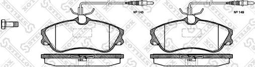 Stellox 645 004B-SX - Kit pastiglie freno, Freno a disco autozon.pro