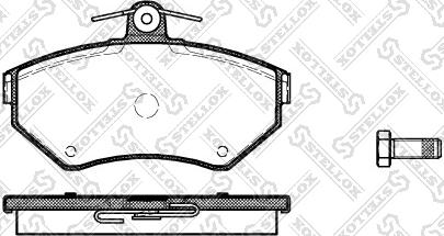 Stellox 642 000B-SX - Kit pastiglie freno, Freno a disco autozon.pro