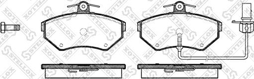 Stellox 642 012B-SX - Kit pastiglie freno, Freno a disco autozon.pro