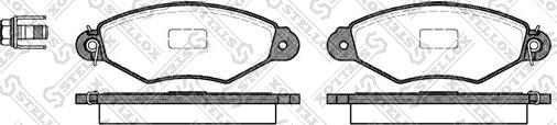 Stellox 654 000B-SX - Kit pastiglie freno, Freno a disco autozon.pro