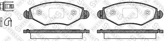 Stellox 654 020B-SX - Kit pastiglie freno, Freno a disco autozon.pro