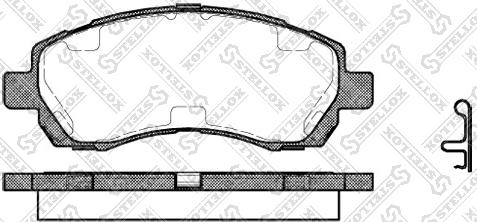 Stellox 658 002B-SX - Kit pastiglie freno, Freno a disco autozon.pro