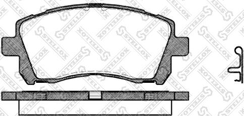 Stellox 666 002B-SX - Kit pastiglie freno, Freno a disco autozon.pro