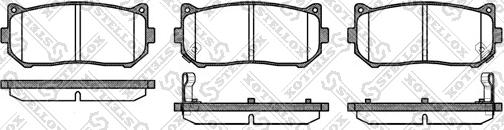 Stellox 660 002-SX - Kit pastiglie freno, Freno a disco autozon.pro