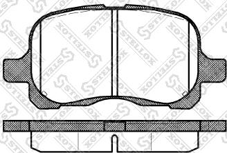 Stellox 663 000-SX - Kit pastiglie freno, Freno a disco autozon.pro