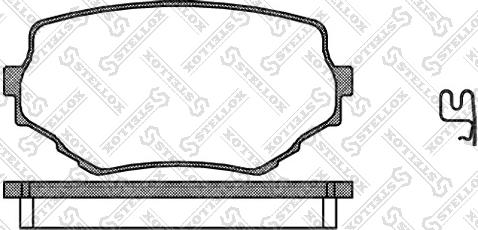 Stellox 605 002-SX - Kit pastiglie freno, Freno a disco autozon.pro