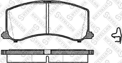 Stellox 606 002B-SX - Kit pastiglie freno, Freno a disco autozon.pro