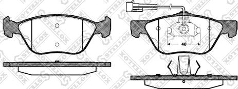 Stellox 600 002B-SX - Kit pastiglie freno, Freno a disco autozon.pro