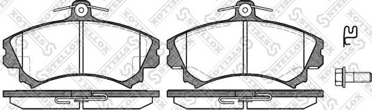 Stellox 601 002B-SX - Kit pastiglie freno, Freno a disco autozon.pro