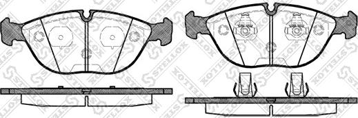 Stellox 608 000B-SX - Kit pastiglie freno, Freno a disco autozon.pro