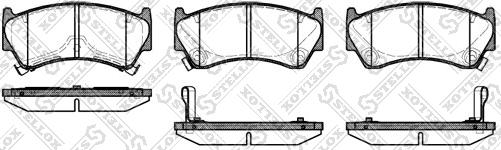 Stellox 603 012B-SX - Kit pastiglie freno, Freno a disco autozon.pro