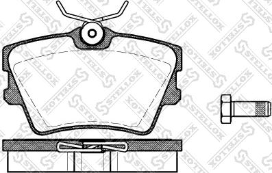 Stellox 602 000B-SX - Kit pastiglie freno, Freno a disco autozon.pro