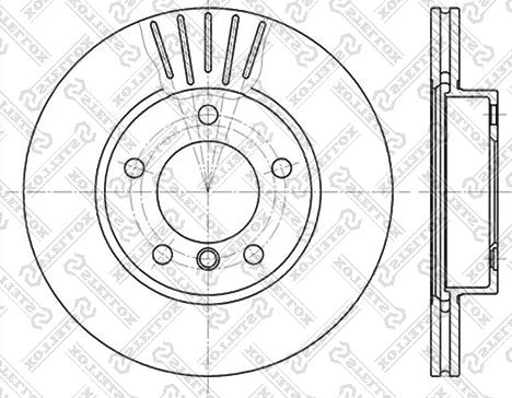 Stellox 6020-1521V-SX - Discofreno autozon.pro