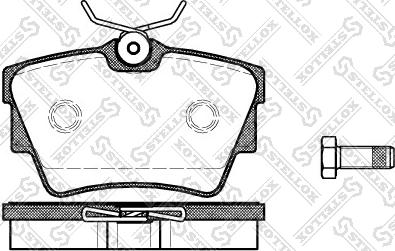 Stellox 602 010B-SX - Kit pastiglie freno, Freno a disco autozon.pro