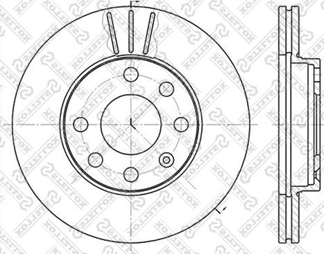 Stellox 6020-3608V-SX - Discofreno autozon.pro