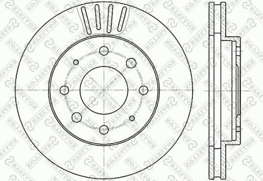 Stellox 6020-3025V-SX - Discofreno autozon.pro