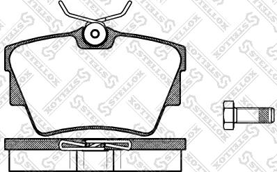 Stellox 602 030L-SX - Kit pastiglie freno, Freno a disco autozon.pro