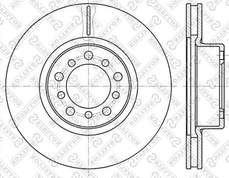 Stellox 6020-3324V-SX - Discofreno autozon.pro