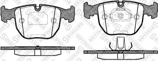 Stellox 607 000BL-SX - Kit pastiglie freno, Freno a disco autozon.pro