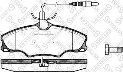 Stellox 614 004B-SX - Kit pastiglie freno, Freno a disco autozon.pro