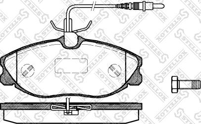 Stellox 615 004B-SX - Kit pastiglie freno, Freno a disco autozon.pro