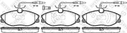 Stellox 615 014B-SX - Kit pastiglie freno, Freno a disco autozon.pro