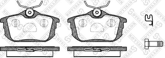 Stellox 616 002B-SX - Kit pastiglie freno, Freno a disco autozon.pro