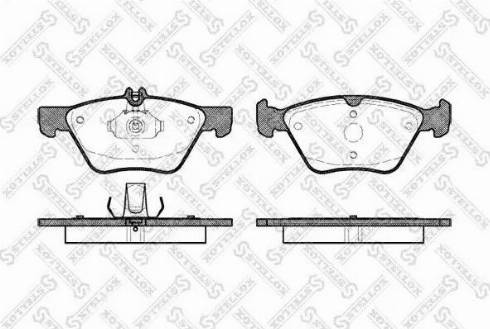 Stellox 612 000BL-SX - Kit pastiglie freno, Freno a disco autozon.pro