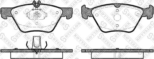 Stellox 612 000B-SX - Kit pastiglie freno, Freno a disco autozon.pro