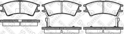 Stellox 686 002B-SX - Kit pastiglie freno, Freno a disco autozon.pro