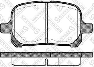 Stellox 632 000-SX - Kit pastiglie freno, Freno a disco autozon.pro