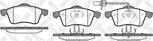 Stellox 629 001B-SX - Kit pastiglie freno, Freno a disco autozon.pro