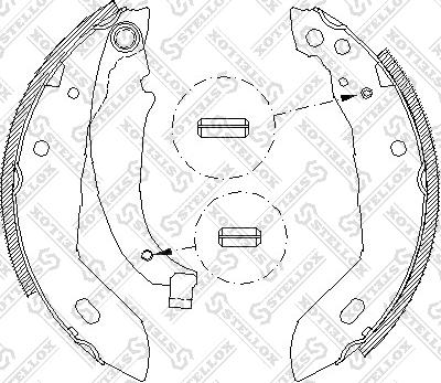 Stellox 094 100-SX - Kit ganasce freno autozon.pro