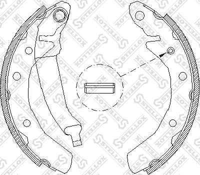 Stellox 097 100-SX - Kit ganasce freno autozon.pro