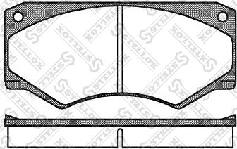 Stellox 058 000B-SX - Kit pastiglie freno, Freno a disco autozon.pro