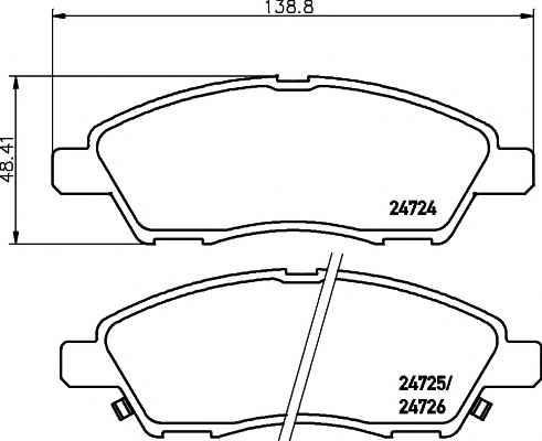 Febi Bilstein 222392 - Kit pastiglie freno, Freno a disco autozon.pro