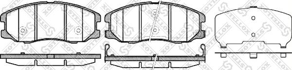 Stellox 001 094B-SX - Kit pastiglie freno, Freno a disco autozon.pro