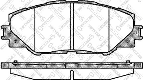 Stellox 001 095L-SX - Kit pastiglie freno, Freno a disco autozon.pro