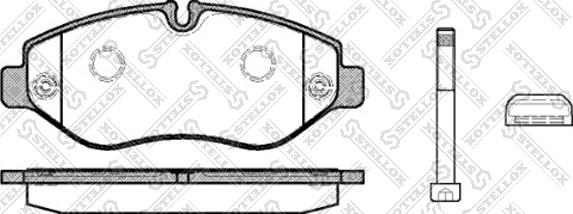 Stellox 001 093B-SX - Kit pastiglie freno, Freno a disco autozon.pro